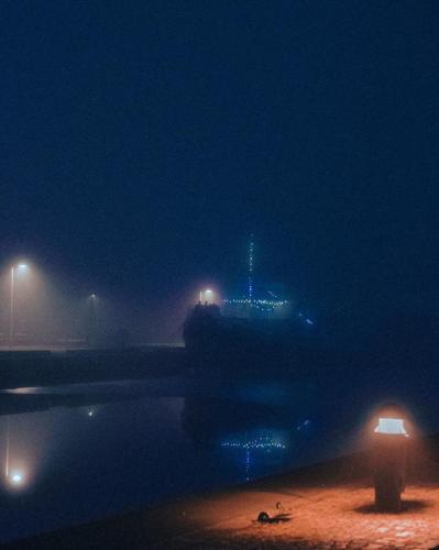 Cinematic nattljus i Västerås, Sverige