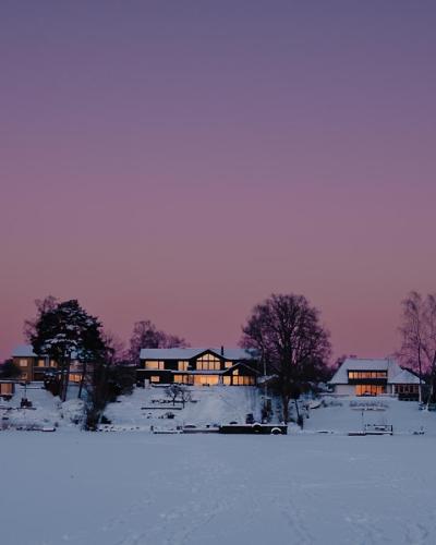 Vinter vid Mälaren i Västerås