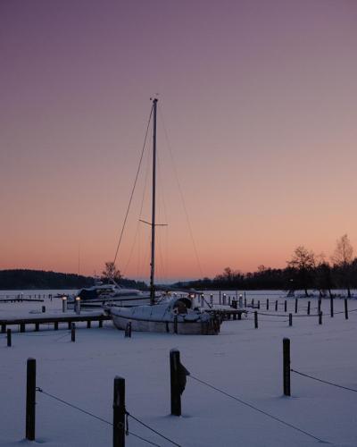 Vinter vid Mälaren i Västerås